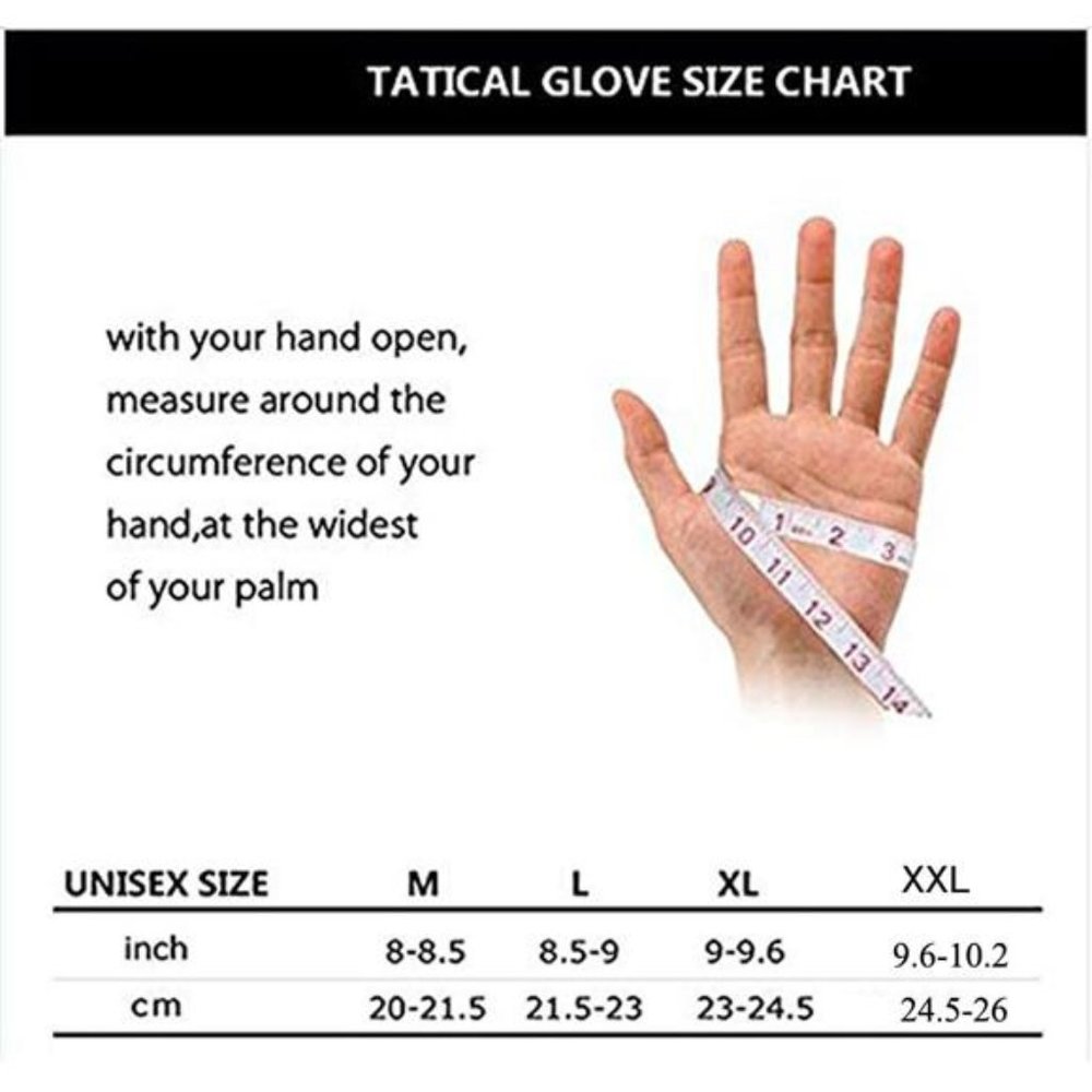 Tactical Gloves Rubber Hard Knuckle Full Finger Touch Screen Fits Motorcycle New - Picture 4 of 4